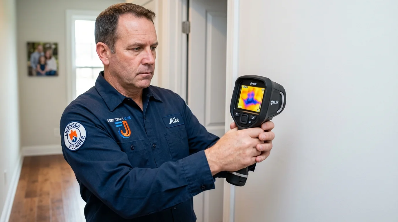 Thermal imaging leak detection by Johns Plumbing LLC in Antigo